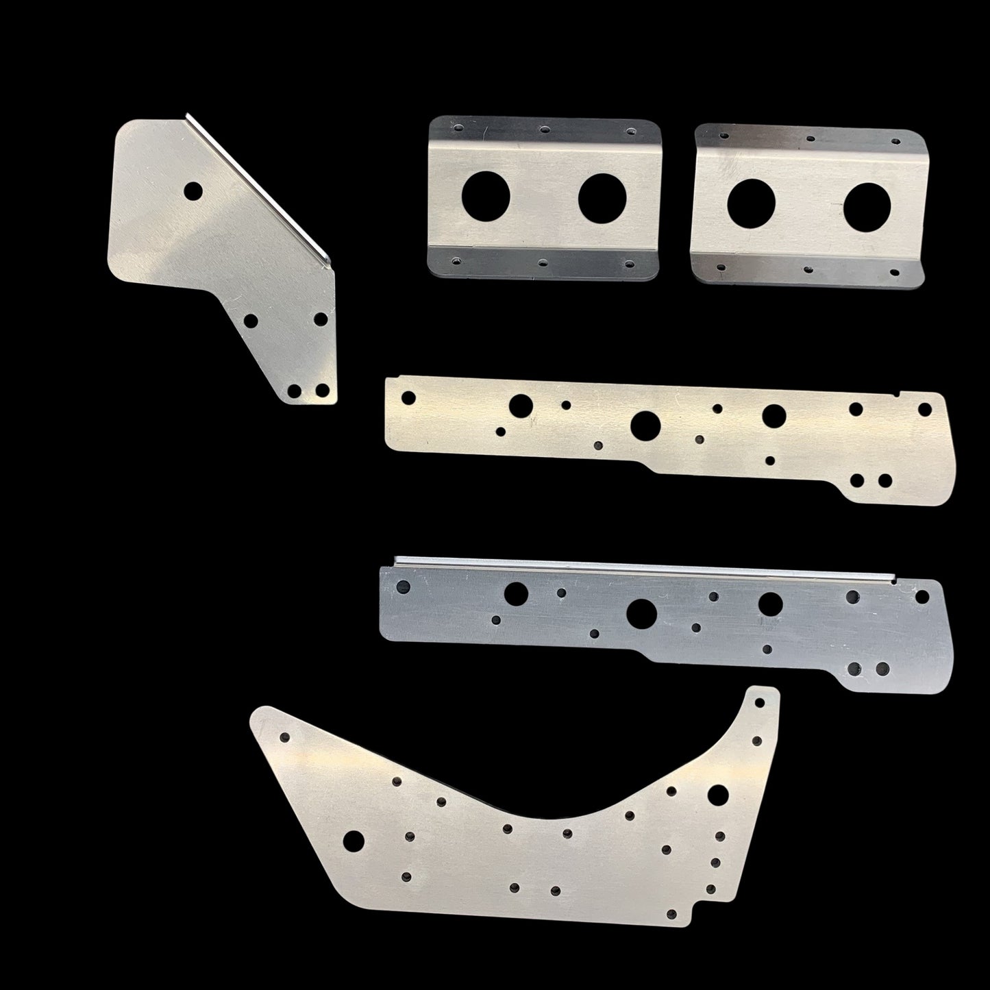 SkiDoo Rev bulkhead and nun brace kit on a black background