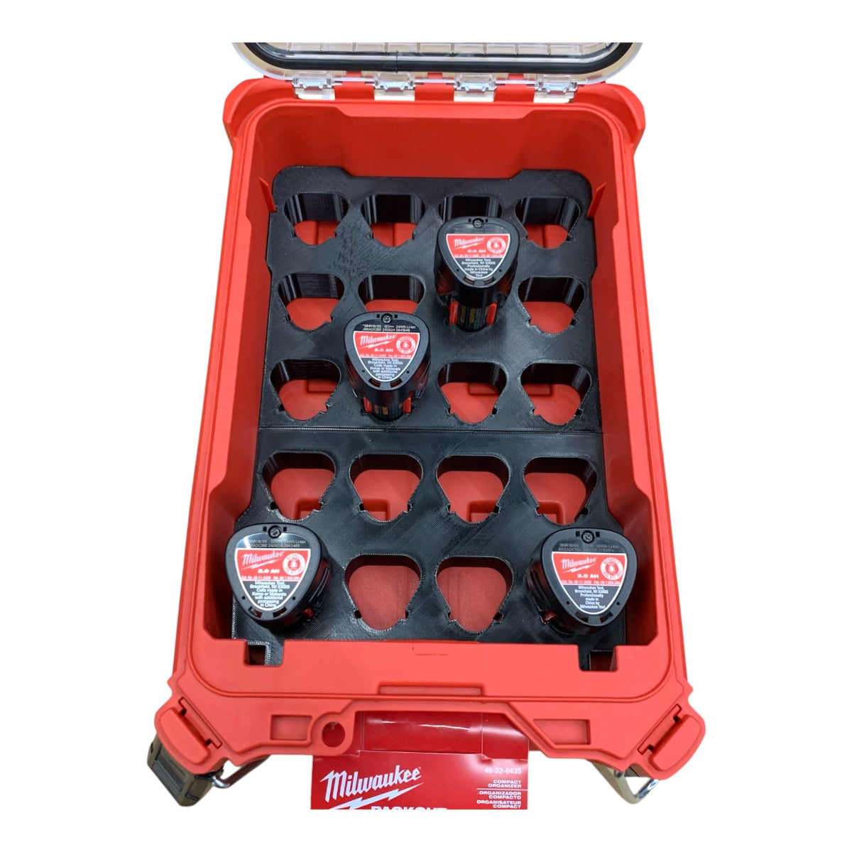 Milwaukee Packout 48-22-8435 M12 battery organizer insert
