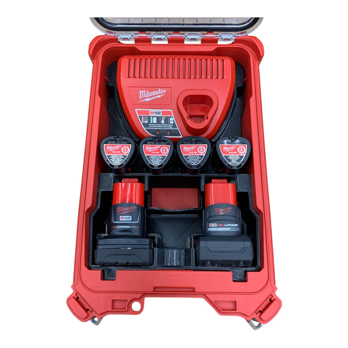 Milwaukee Packout 48-22-8435 M12 battery charger organizer insert