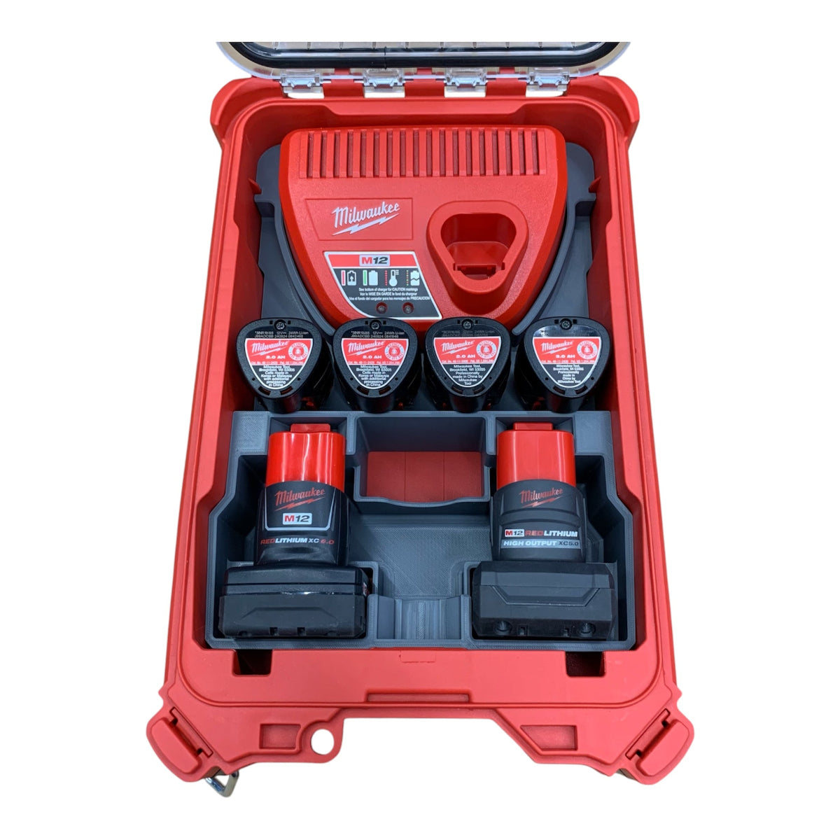 Milwaukee Packout 48-22-8435 M12 battery charger organizer insert