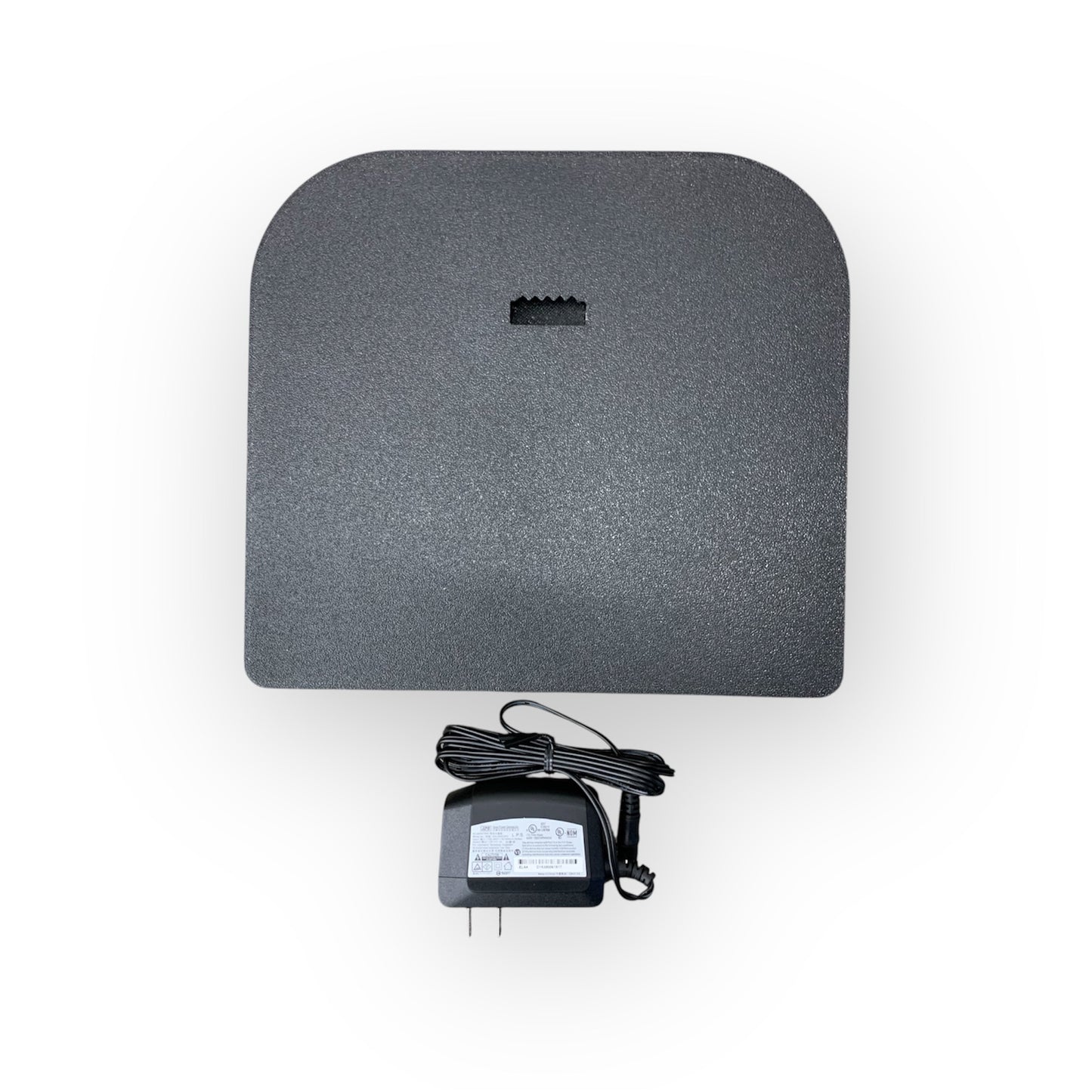 Back of led indoor sign with power adaptor