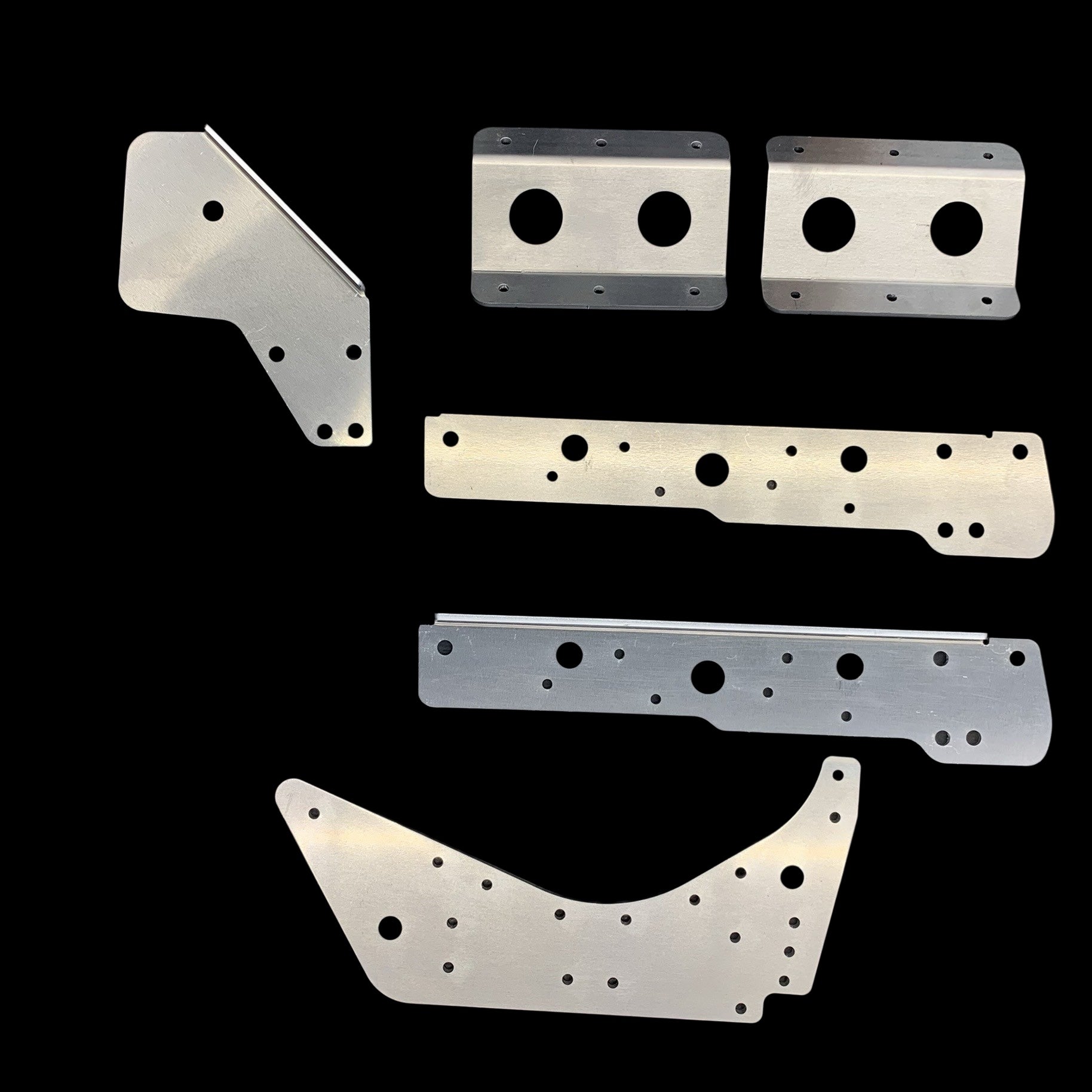 SkiDoo Rev bulkhead and nun brace kit on a black background