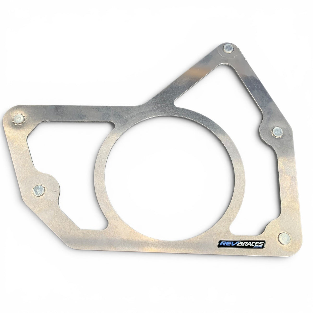 Ski-Doo XP Chain Case Mounting Plate 518325816 with Nuts on white background