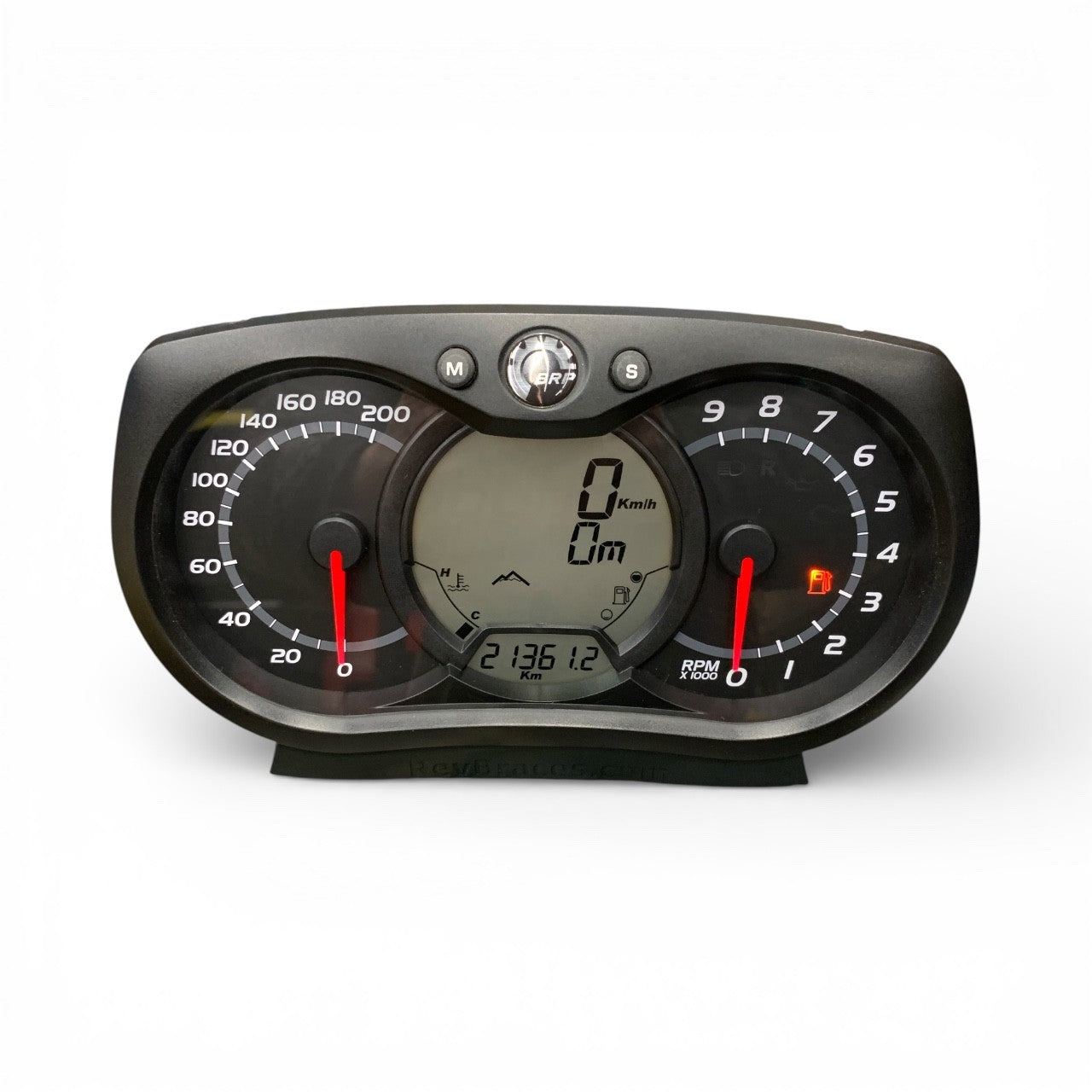 Black SkiDoo XP Gauge Cluster 515176666 on a white background
