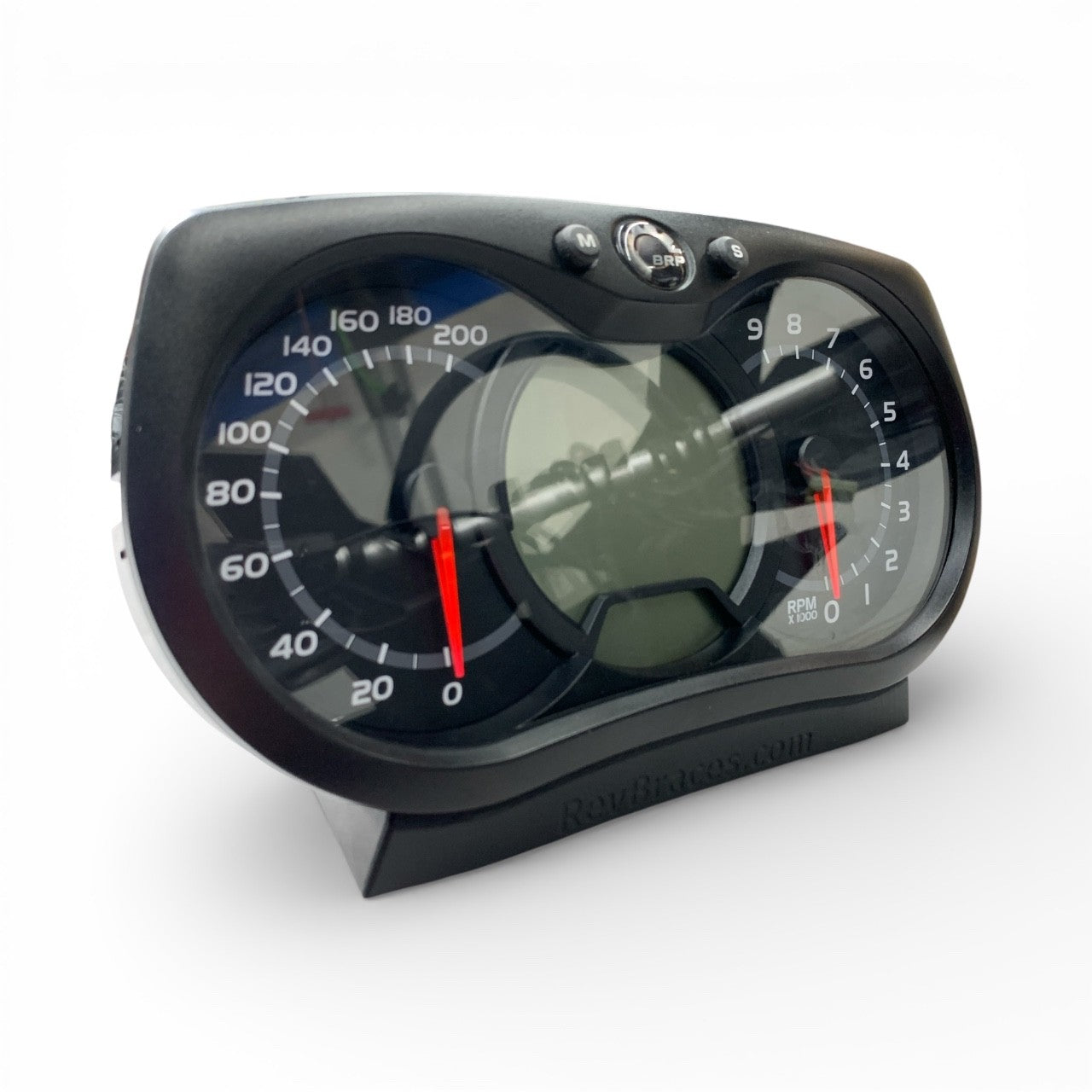 Black SkiDoo XP Gauge Cluster 515176666 on a white background